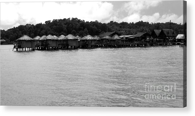 Thailand Acrylic Print featuring the photograph Thai village by Andrea Anderegg