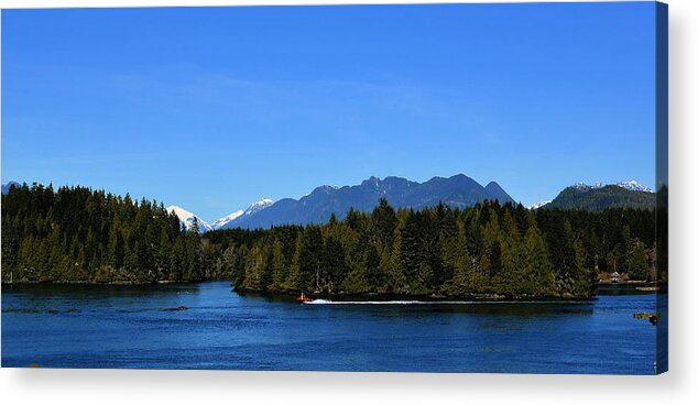 Tofino Acrylic Print featuring the photograph Tofino BC Clayoquot Sound Browning Passage by Lawrence Christopher