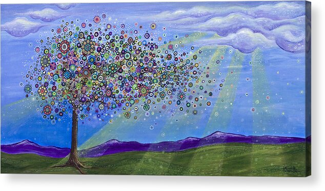 Tree Acrylic Print featuring the painting Tree of Life by Tanielle Childers