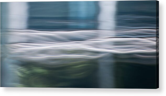 Blue Acrylic Print featuring the photograph Waves in Blue by Stacy Abbott