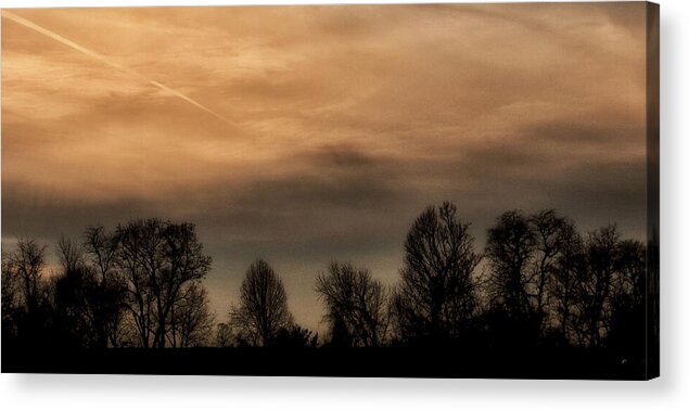 Rural Scenery Acrylic Print featuring the photograph Winter Sky by Gerlinde Keating