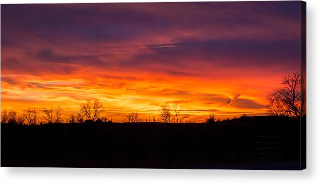 Sunset Acrylic Print featuring the photograph Within the Clouds by Holden The Moment