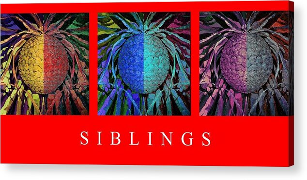 Poster Decorative Art . Acrylic Print featuring the photograph Siblings #1 by Andrew Drozdowicz