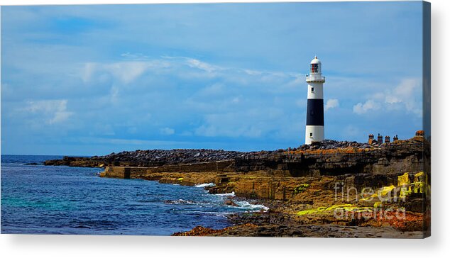 Inis Oirr Acrylic Print featuring the photograph Inis Oirr Lighthouse by Gabriela Insuratelu