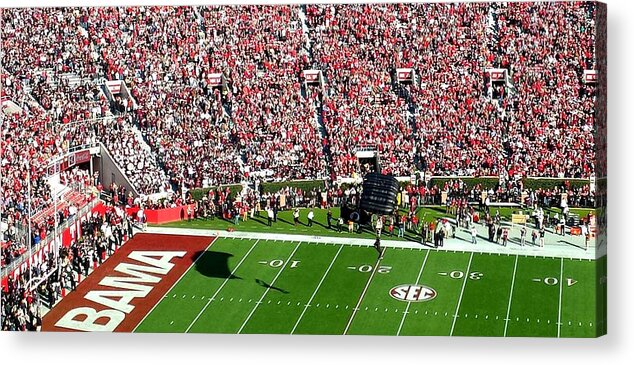 Gameday Acrylic Print featuring the photograph Army Rangers Drop In On Gameday by Kenny Glover