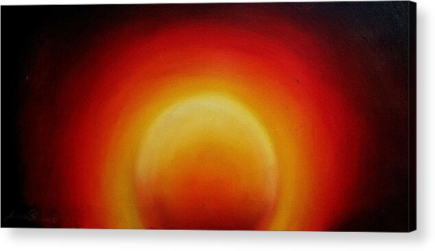  Acrylic Print featuring the painting African Sunset #1 by James Dunbar
