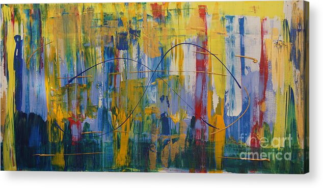Abstract Acrylic Print featuring the painting Carnival by Jimmy Clark