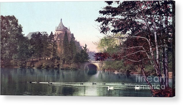 1901 Acrylic Print featuring the photograph Central Park, 1901. by Granger