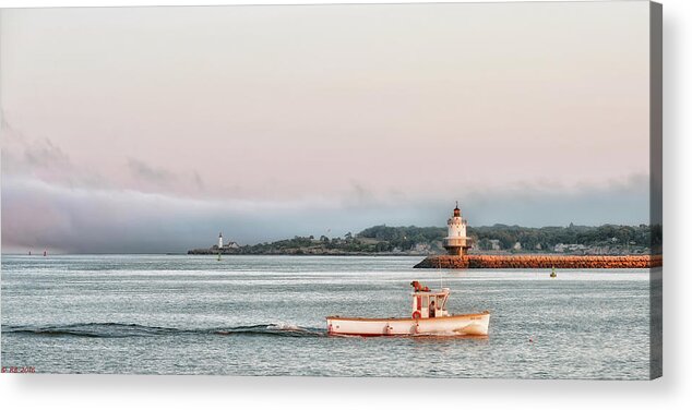 Red Acrylic Print featuring the photograph City Bound by Richard Bean