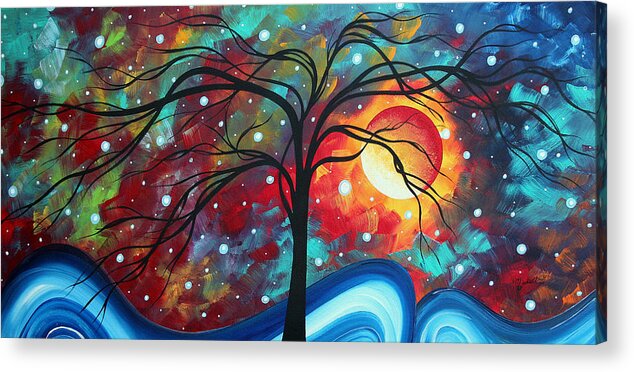 Original Acrylic Print featuring the painting Envision the Beauty by MADART by Megan Aroon