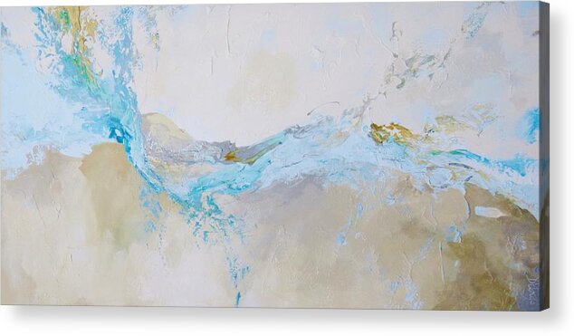 Ocean Acrylic Print featuring the painting Flow by Dina Dargo