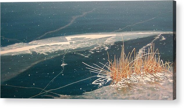Llandscapes Acrylic Print featuring the painting Frozen in Time by Kenneth M Kirsch