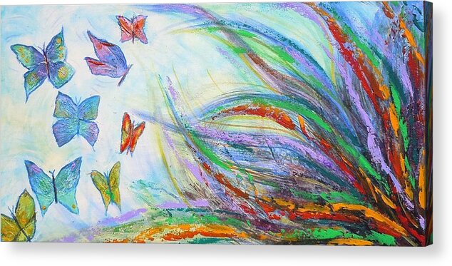  Acrylic Print featuring the painting New Beginnings by Deb Brown Maher
