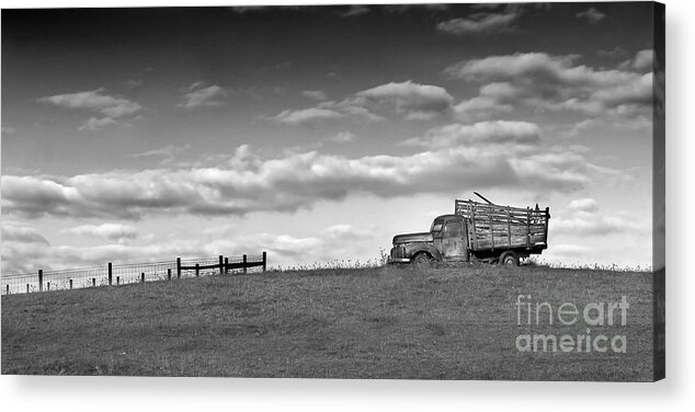 Floyd Acrylic Print featuring the photograph Out for Delivery in Floyd Virginia by T Lowry Wilson