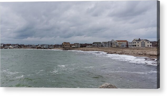 Scituate Acrylic Print featuring the photograph Peggoty Beach in Scituate Massachusetts by Brian MacLean