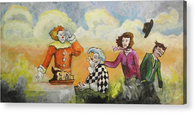 Nightmares Acrylic Print featuring the painting The Final Separation by Patricia Arroyo