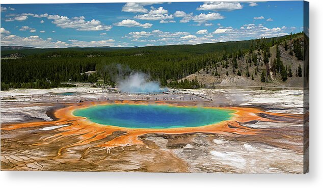 #faatoppicks Acrylic Print featuring the photograph Grand Prismatic Spring by By Sathish Jothikumar