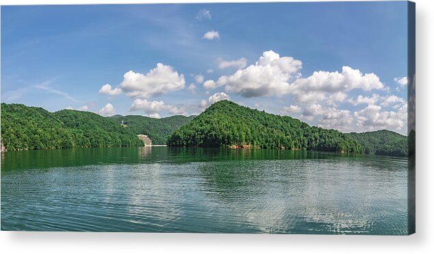 Beautiful Acrylic Print featuring the photograph Beautiful landscape scenes at lake jocassee south carolina #138 by Alex Grichenko