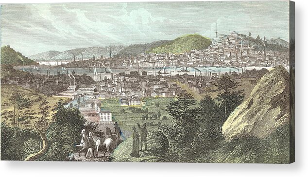 Horse Acrylic Print featuring the photograph Birds Eye View Of Cincinnati by Kean Collection