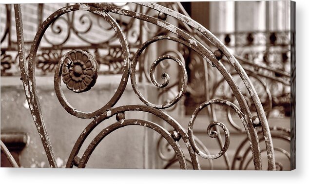 Architecture Acrylic Print featuring the photograph Charcoal Curves by JAMART Photography