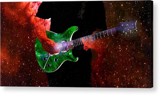 Guitar Acrylic Print featuring the photograph Guitar nebula by Ric Rice