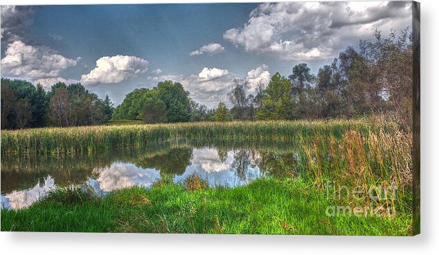 Ellis Pond Acrylic Print featuring the photograph Ellis Pond by Jeremy Lankford