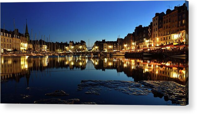 Tranquility Acrylic Print featuring the photograph Honfleur Evening by Nick Blackman