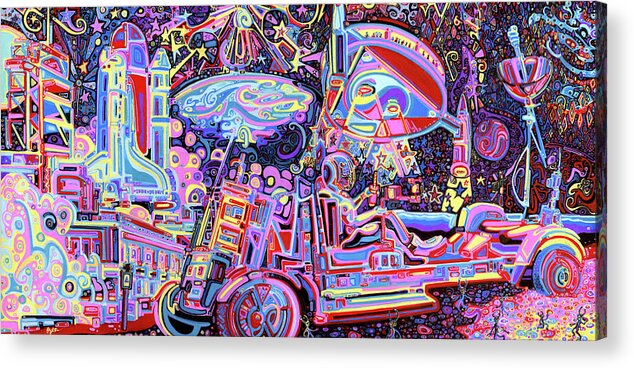 Abstract
Abstract Acrylic Print featuring the painting Moon Buggy by Josh Byer