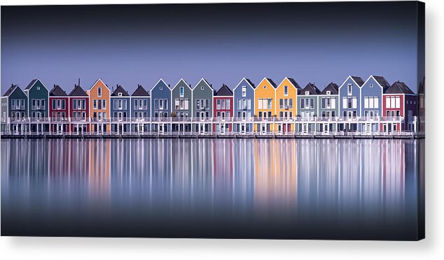 Wooden Acrylic Print featuring the photograph Rietplas by Maurice Ogier