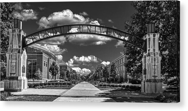 Purdue University Acrylic Print featuring the photograph Purdue University Arched Entryway #1 by Mountain Dreams