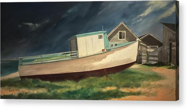 Novia Scotia Acrylic Print featuring the painting Approaching Storm by Keith Gantos