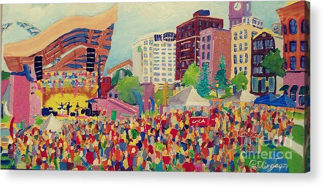 Levitt Acrylic Print featuring the painting Concert by Rodger Ellingson