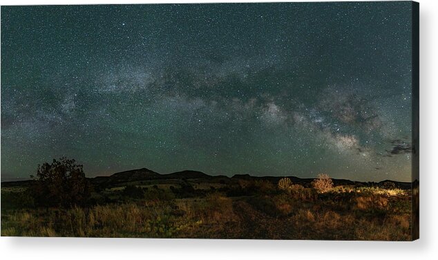 Arizona Acrylic Print featuring the photograph Galactic Rise by David R Robinson