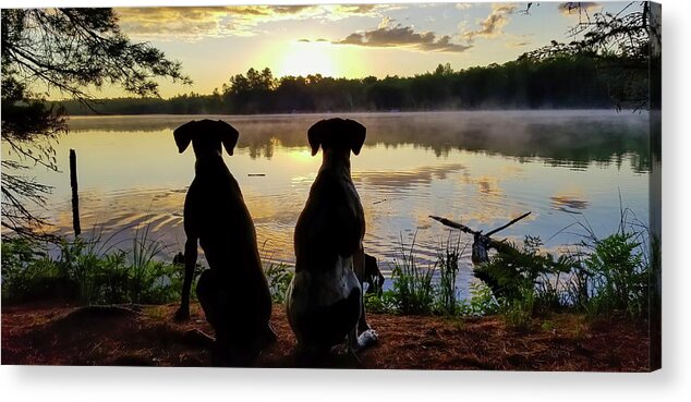 Lake Acrylic Print featuring the photograph GSP Sunrise by Brook Burling