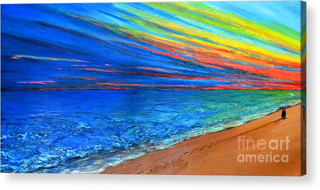 Art Acrylic Print featuring the painting I Am Not Alone by Patricia Awapara