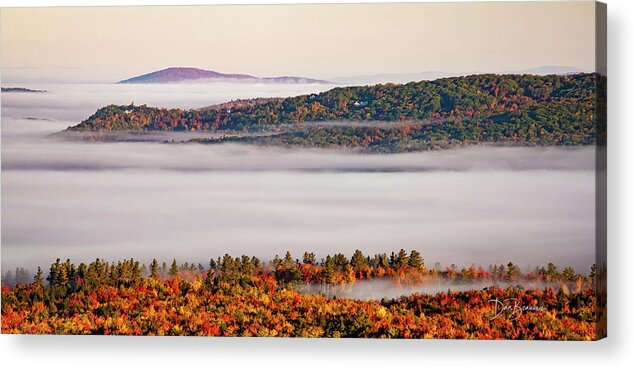 New England Acrylic Print featuring the photograph Sea of Fog #5817 by Dan Beauvais