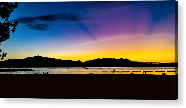 Sunset Landscape Acrylic Print featuring the photograph Summer Sunset by Terry Walsh