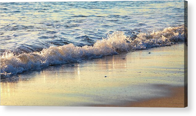 Wave Acrylic Print featuring the photograph Wave Reflections by Debra and Dave Vanderlaan