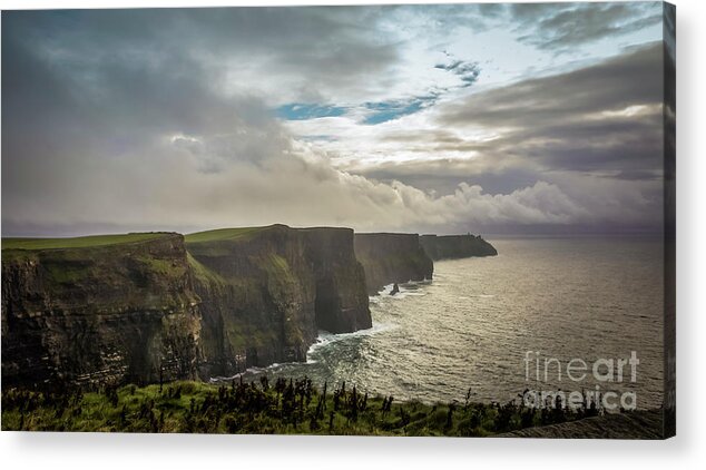 Cliffs Of Moher Acrylic Print featuring the photograph Cliffs of Moher by Agnes Caruso
