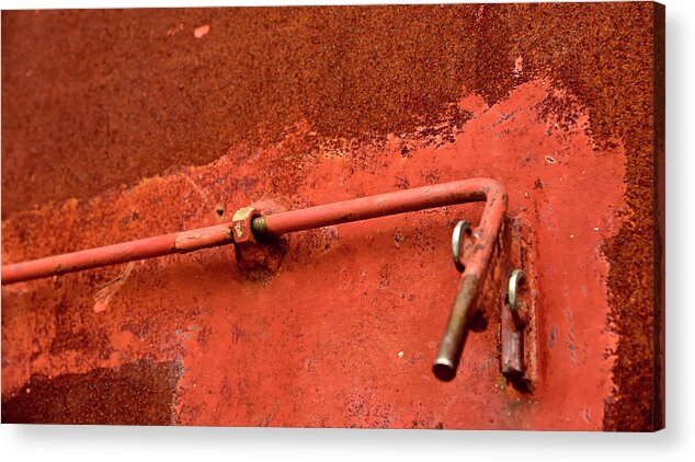 Latch Acrylic Print featuring the photograph Latch by Jerry Sodorff