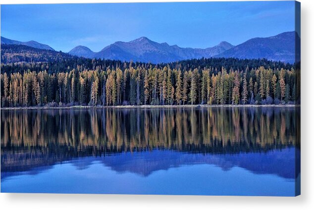 Panorama Acrylic Print featuring the photograph Lakeside Reflections #1 by Mike Helland