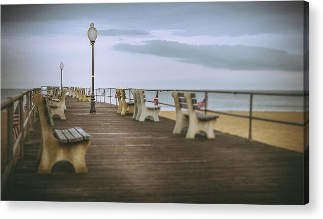 Office Decor Acrylic Print featuring the photograph Stormy Boardwalk 2 by Steve Stanger