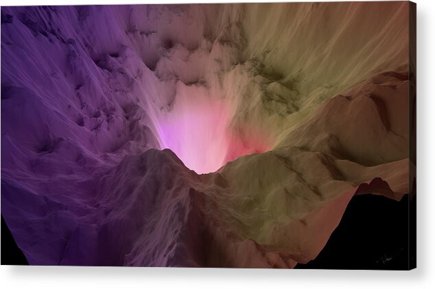 Artificial Intelligence Acrylic Print featuring the digital art View on the Edge Horizon by Javier Ideami