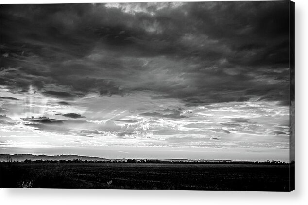 Dusk Acrylic Print featuring the photograph Blue sunset by Mike Fusaro