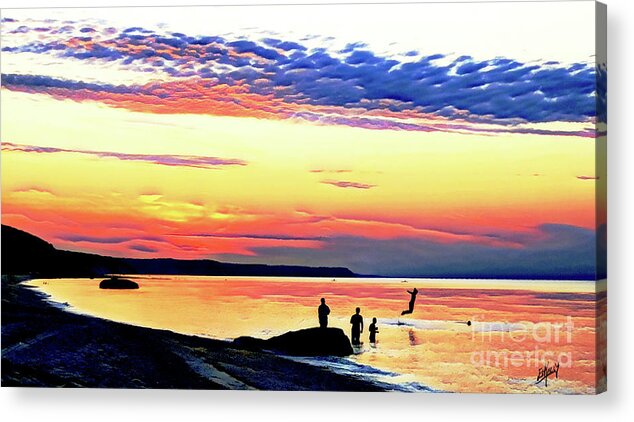 Reeves Acrylic Print featuring the digital art Joys of Youth by Eileen Kelly