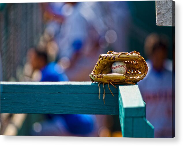 Baseball Acrylic Print featuring the photograph Don't Forget your Glove by Michael Misciagno