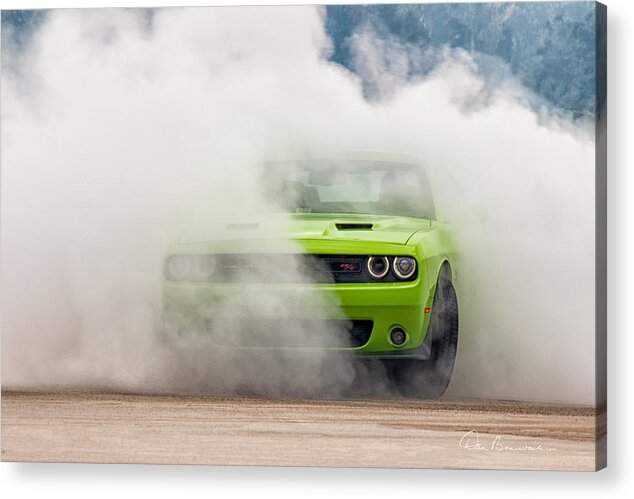 2016 Acrylic Print featuring the photograph Challenger Smoke by Dan Beauvais