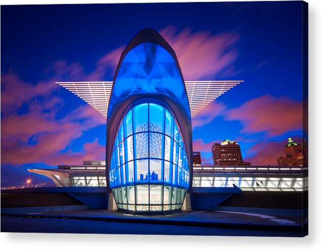 Santiago Calatrava Acrylic Print featuring the photograph Milwaukee's Wings by Josh Eral