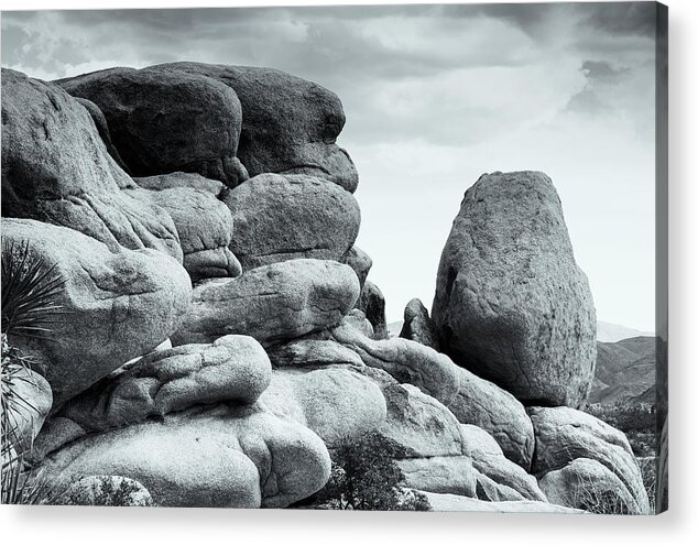 Big Rock Boulders Acrylic Print featuring the photograph Joshua Tree California Desert 7411-300 by Amyn Nasser