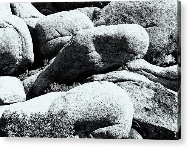 Big Rock Boulders Acrylic Print featuring the photograph Joshua Tree Mojave Desert 7444-300 by Amyn Nasser